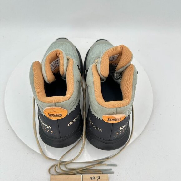 Salomon Outpulse Mid GoreTex Women Size 5 415938 Grey Iron Ebony Hiking Shoes - Picture 9 of 12
